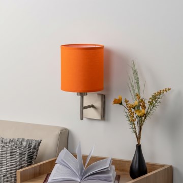 BRILAGI - LED Nástěnné svítidlo NUBILA 1xE27/60W/230V matný chrom/oranžová