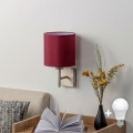 BRILAGI - LED Nástěnné svítidlo NUBILA 1xE27/60W/230V matný chrom/pompejská červená