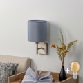 BRILAGI - LED Nástěnné svítidlo NUBILA 1xE27/60W/230V matný chrom/světle šedá