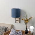 BRILAGI - LED Nástěnné svítidlo NUBILA 1xE27/60W/230V matný chrom/tmavě modrá