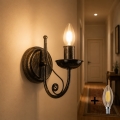 BRILAGI - LED Nástěnné svítidlo STEFANO 1xE14/40W/230V černá patina