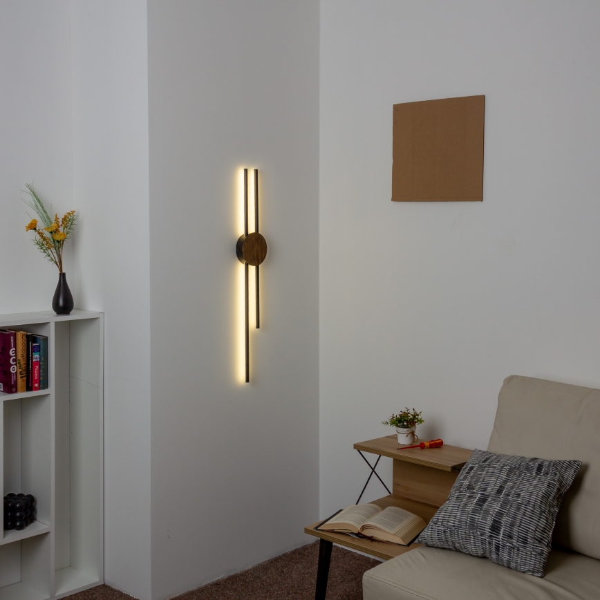Brilagi - LED Nástěnné svítidlo WOODY COLLINE LED/15W/230V 80 cm dub ořech