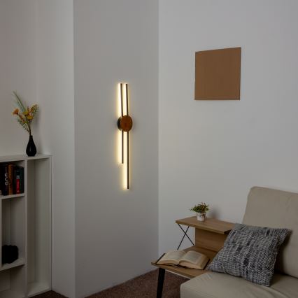 Brilagi - LED Nástěnné svítidlo WOODY COLLINE LED/15W/230V 80 cm dub třešeň