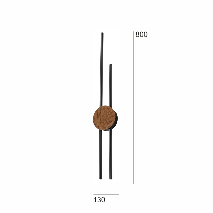 Brilagi - LED Nástěnné svítidlo WOODY COLLINE LED/15W/230V 80 cm dub třešeň