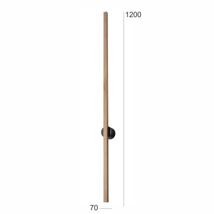 Brilagi - LED Nástěnné svítidlo WOODY LINE LED/12W/230V 120 cm dub