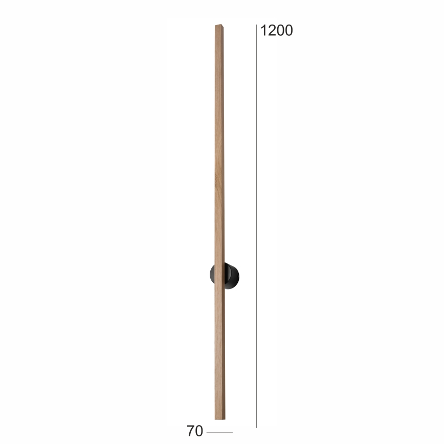 Brilagi - LED Nástěnné svítidlo WOODY LINE LED/12W/230V 120 cm dub
