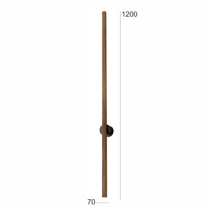 Brilagi - LED Nástěnné svítidlo WOODY LINE LED/12W/230V 120 cm dub ořech