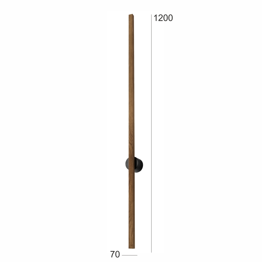 Brilagi - LED Nástěnné svítidlo WOODY LINE LED/12W/230V 120 cm dub ořech