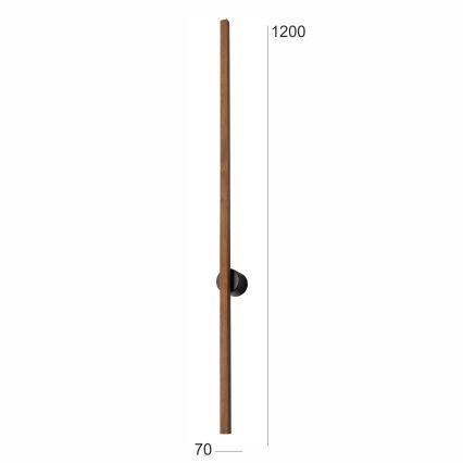 Brilagi - LED Nástěnné svítidlo WOODY LINE LED/12W/230V 120 cm dub třešeň