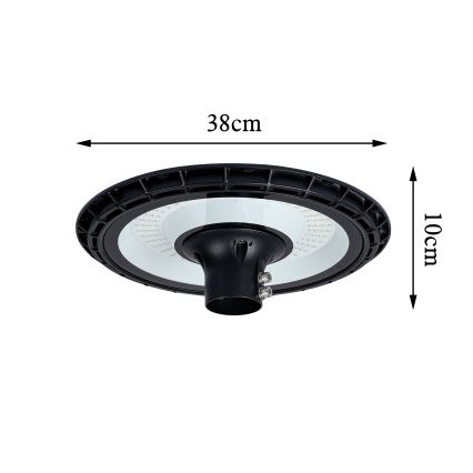 Brilagi - LED Pouliční lampa se sloupem 3 m URBANSPARK LED/120W/230V černá IP65