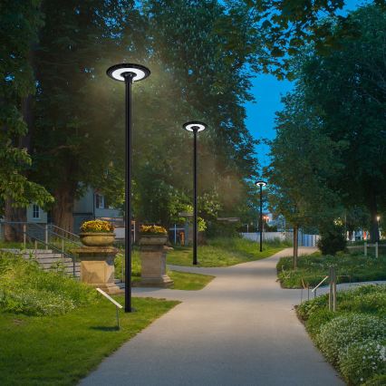 Brilagi - LED Pouliční lampa se sloupem 4 m URBANSPARK LED/120W/230V černá IP65