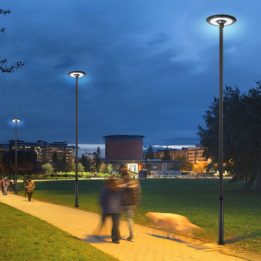 Brilagi - LED Pouliční lampa se sloupem 5 m URBANSPARK LED/120W/230V černá IP65