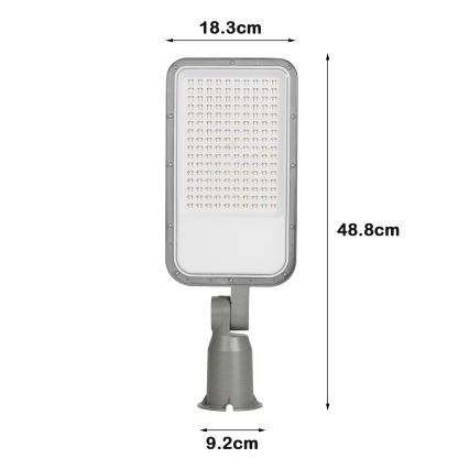 Brilagi - LED Pouliční lampa URBANLIGHT LED/100W/230V šedá IP65