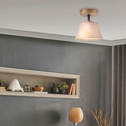 Brilagi - LED  Přisazený lustr ANTHONY 1xE14/60W/230V dub/béžová