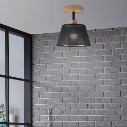 Brilagi - LED  Přisazený lustr ANTHONY 1xE14/60W/230V dub/černá