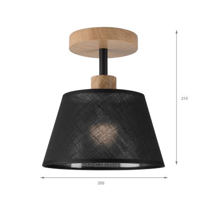 Brilagi - LED  Přisazený lustr ANTHONY 1xE14/60W/230V dub/černá