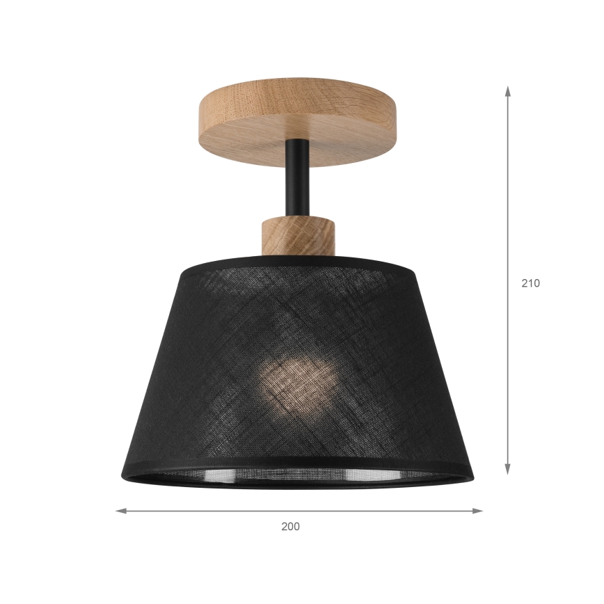 Brilagi - LED  Přisazený lustr ANTHONY 1xE14/60W/230V dub/černá