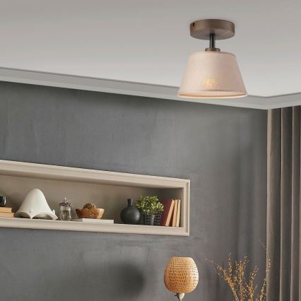Brilagi - LED  Přisazený lustr ANTHONY 1xE14/60W/230V dub ořech/béžová