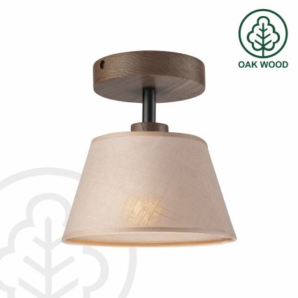 Brilagi - LED  Přisazený lustr ANTHONY 1xE14/60W/230V dub ořech/béžová