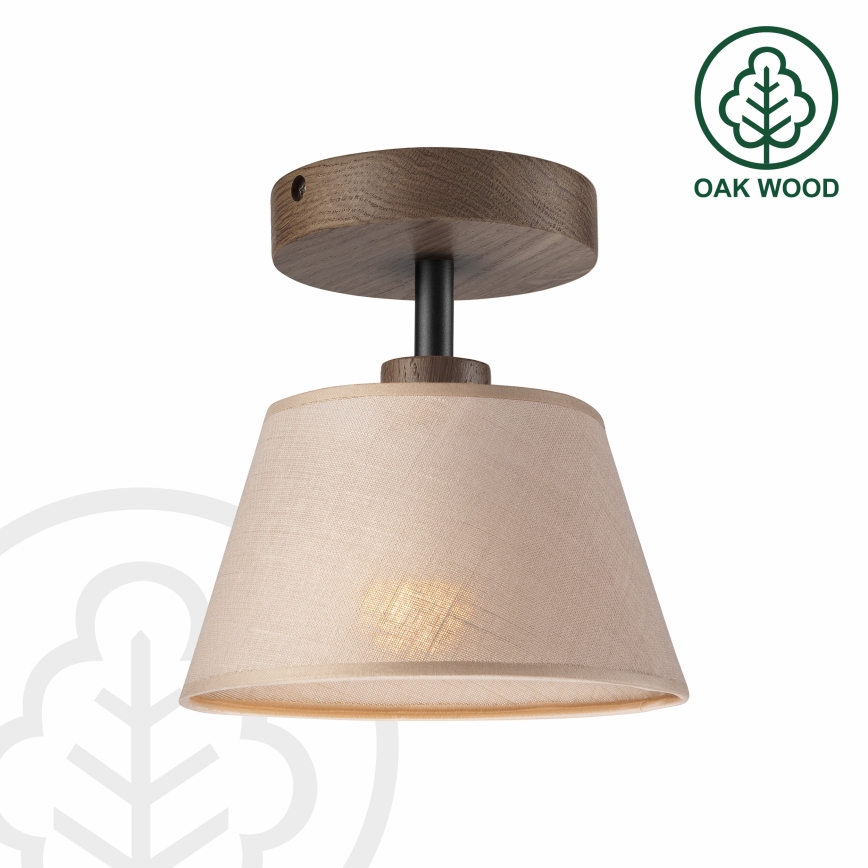 Brilagi - LED  Přisazený lustr ANTHONY 1xE14/60W/230V dub ořech/béžová