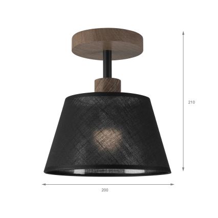 Brilagi - LED  Přisazený lustr ANTHONY 1xE14/60W/230V dub ořech/černá