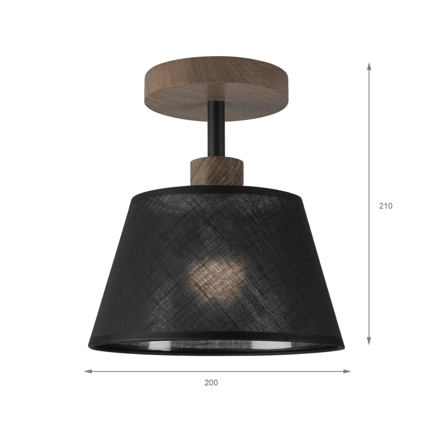 Brilagi - LED  Přisazený lustr ANTHONY 1xE14/60W/230V dub ořech/černá