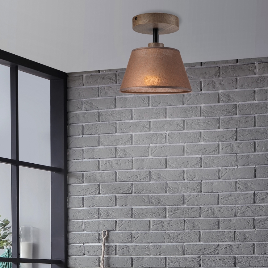 Brilagi - LED  Přisazený lustr ANTHONY 1xE14/60W/230V dub ořech/hnědá