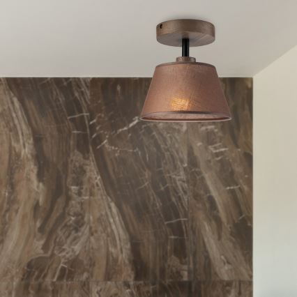 Brilagi - LED  Přisazený lustr ANTHONY 1xE14/60W/230V dub ořech/hnědá