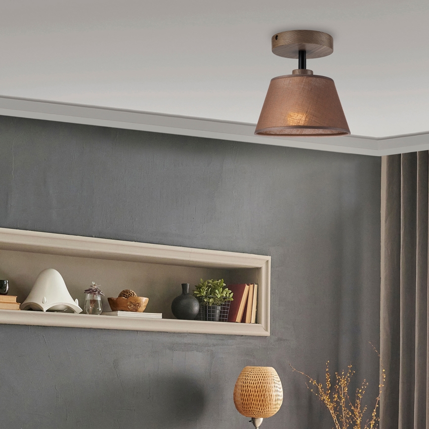 Brilagi - LED  Přisazený lustr ANTHONY 1xE14/60W/230V dub ořech/hnědá