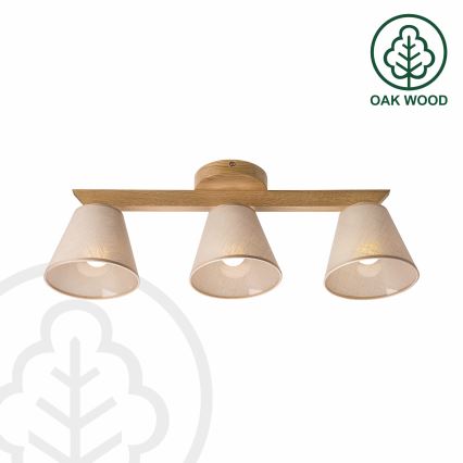 Brilagi - LED  Přisazený lustr ANTHONY 3xE14/40W/230V dub/béžová
