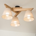 Brilagi - LED  Přisazený lustr ANTHONY 3xE14/40W/230V dub/béžová