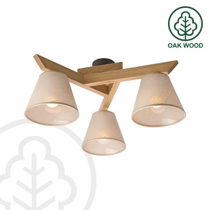 Brilagi - LED  Přisazený lustr ANTHONY 3xE14/40W/230V dub/béžová