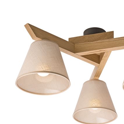 Brilagi - LED  Přisazený lustr ANTHONY 3xE14/40W/230V dub/béžová