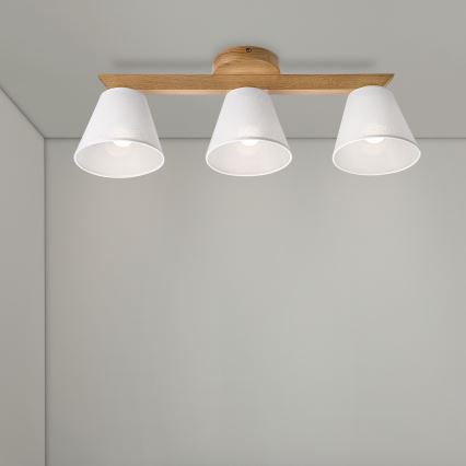 Brilagi - LED  Přisazený lustr ANTHONY 3xE14/40W/230V dub/bílá