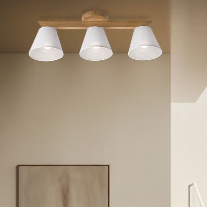 Brilagi - LED  Přisazený lustr ANTHONY 3xE14/40W/230V dub/bílá