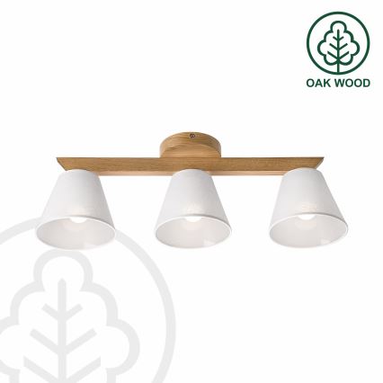 Brilagi - LED  Přisazený lustr ANTHONY 3xE14/40W/230V dub/bílá