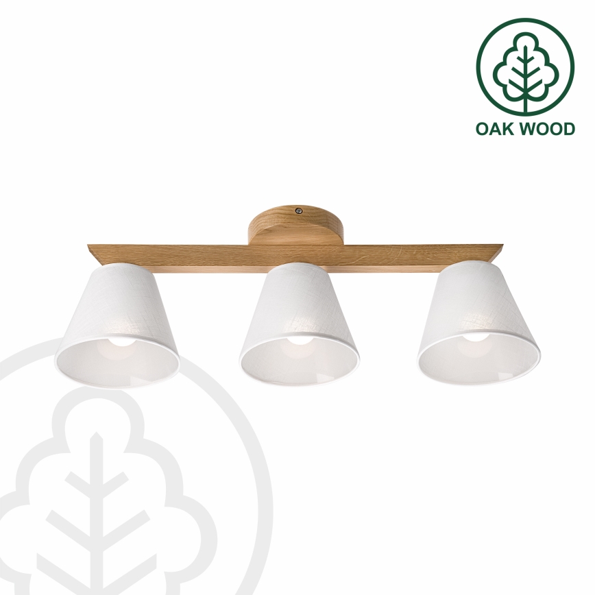 Brilagi - LED  Přisazený lustr ANTHONY 3xE14/40W/230V dub/bílá
