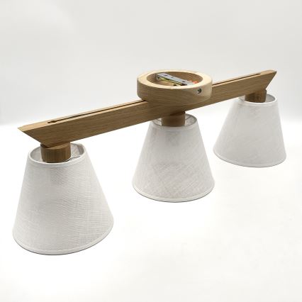Brilagi - LED  Přisazený lustr ANTHONY 3xE14/40W/230V dub/bílá