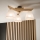 Brilagi - LED  Přisazený lustr ANTHONY 3xE14/40W/230V dub/bílá
