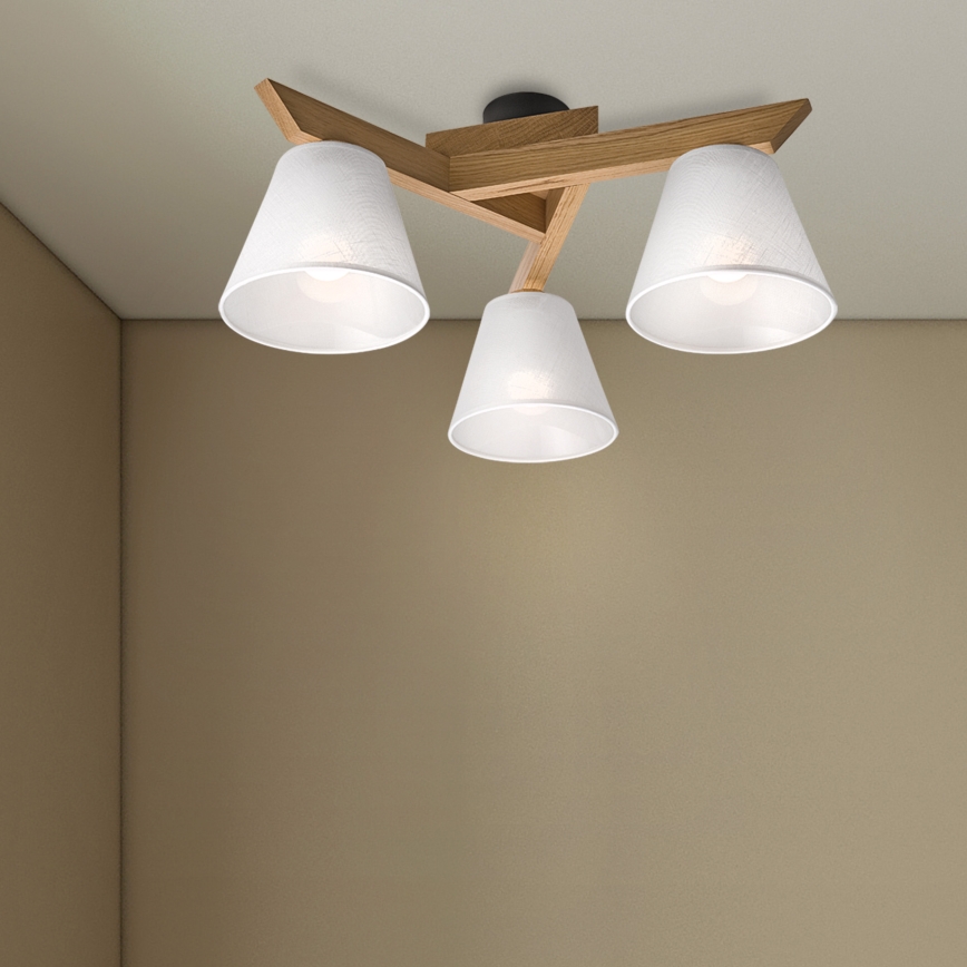 Brilagi - LED  Přisazený lustr ANTHONY 3xE14/40W/230V dub/bílá
