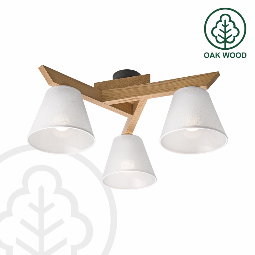 Brilagi - LED  Přisazený lustr ANTHONY 3xE14/40W/230V dub/bílá