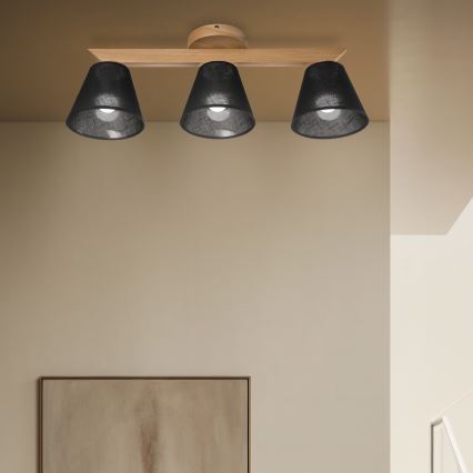 Brilagi - LED  Přisazený lustr ANTHONY 3xE14/40W/230V dub/černá
