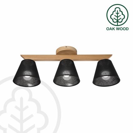Brilagi - LED  Přisazený lustr ANTHONY 3xE14/40W/230V dub/černá