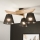 Brilagi - LED  Přisazený lustr ANTHONY 3xE14/40W/230V dub/černá