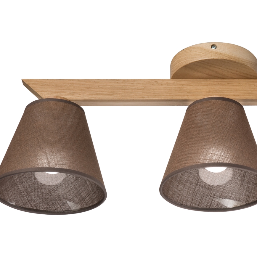 Brilagi - LED  Přisazený lustr ANTHONY 3xE14/40W/230V dub/hnědá