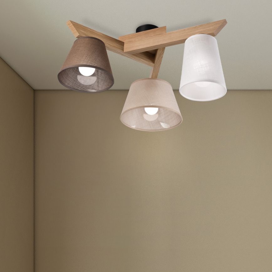 Brilagi - LED  Přisazený lustr ANTHONY 3xE14/40W/230V dub