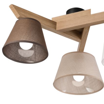Brilagi - LED  Přisazený lustr ANTHONY 3xE14/40W/230V dub
