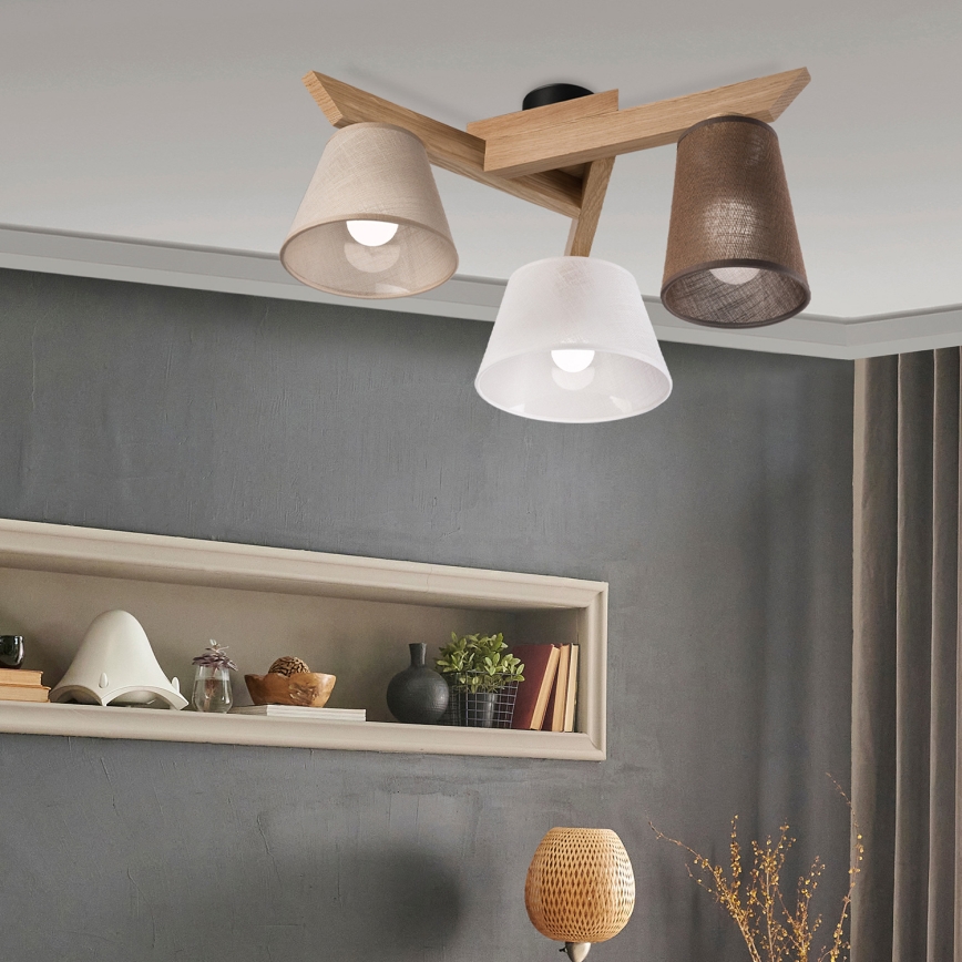 Brilagi - LED  Přisazený lustr ANTHONY 3xE14/40W/230V dub