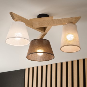 Brilagi - LED  Přisazený lustr ANTHONY 3xE14/40W/230V dub