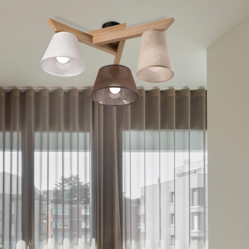 Brilagi - LED  Přisazený lustr ANTHONY 3xE14/40W/230V dub